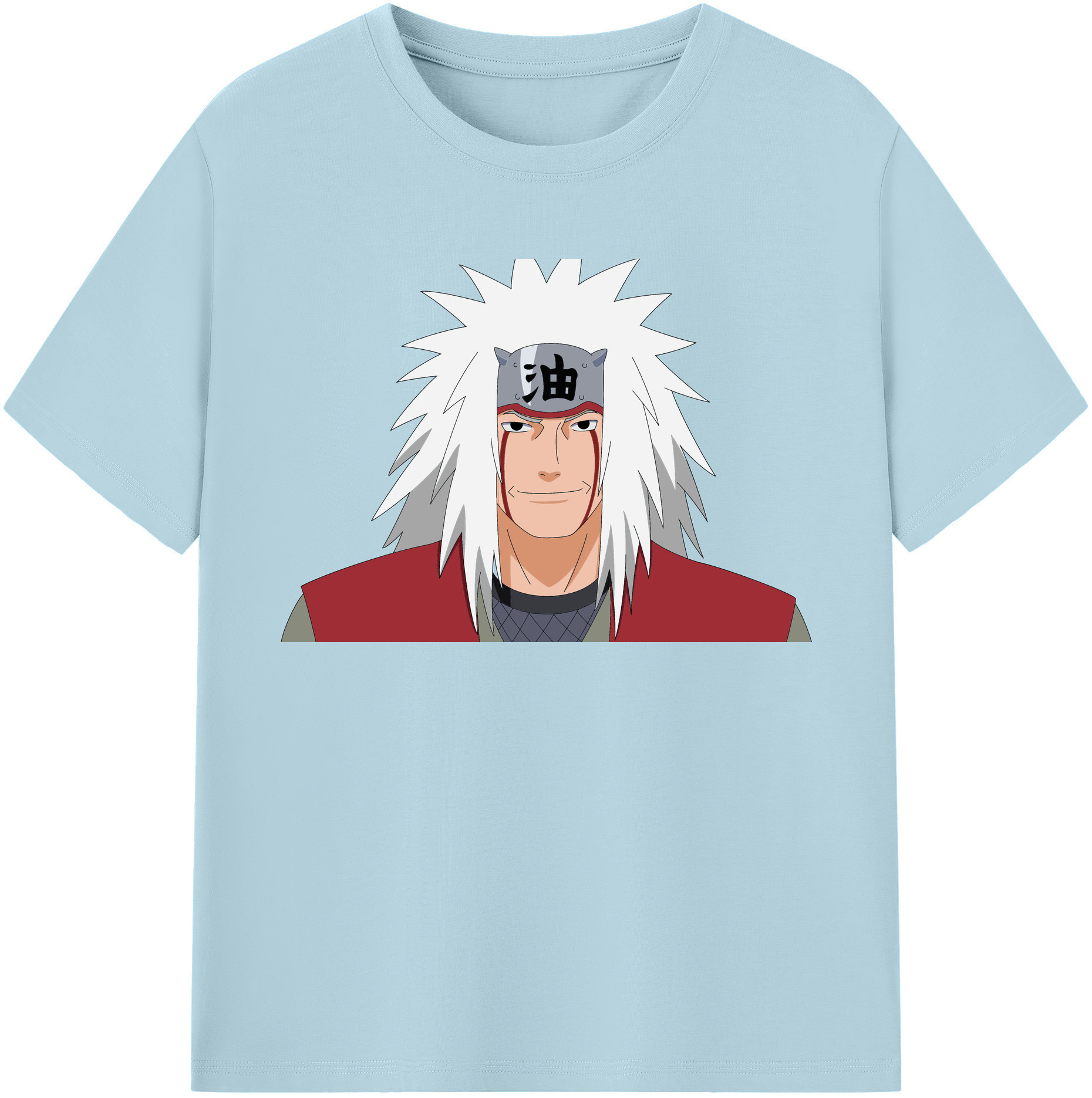 （画像用） NARUTO -ナルト- 自来也（じらいや） Jiraiya 綿100％半袖Tシャツ（フロントプリント）